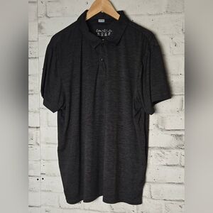 Cotton & Co Heathered Charcoal Polo Shirt Mens XL Casual Golf